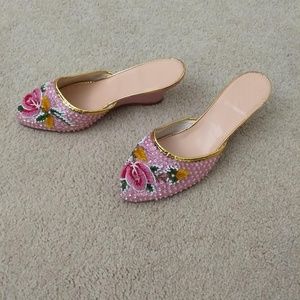 Vintage beaded slippers
